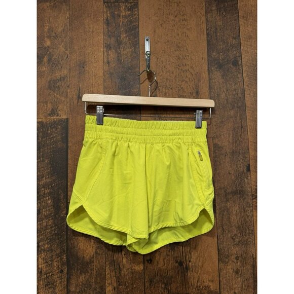 Lululemon Tracker Short V *4" Highlight Yellow Size 6 - Picture 2 of 6